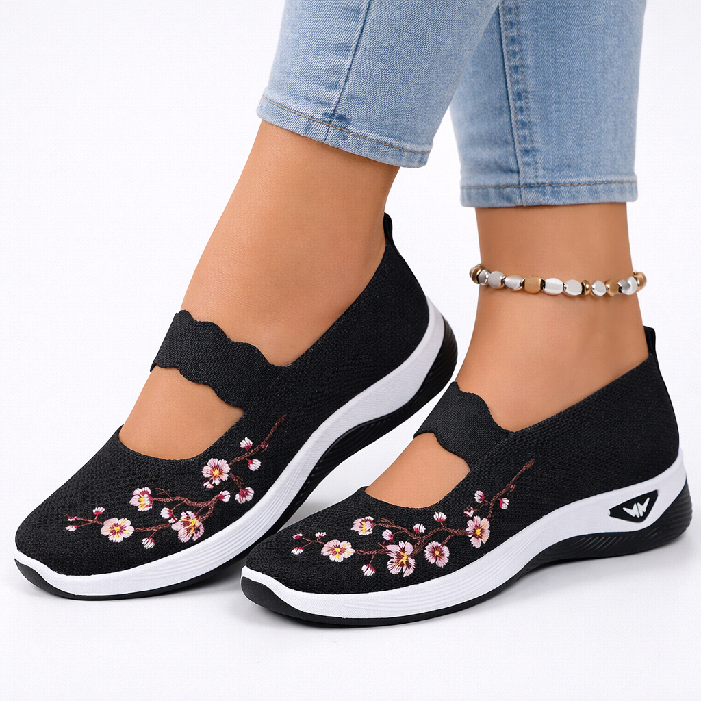 ROSANIA - Ballerine con ricamo floreale