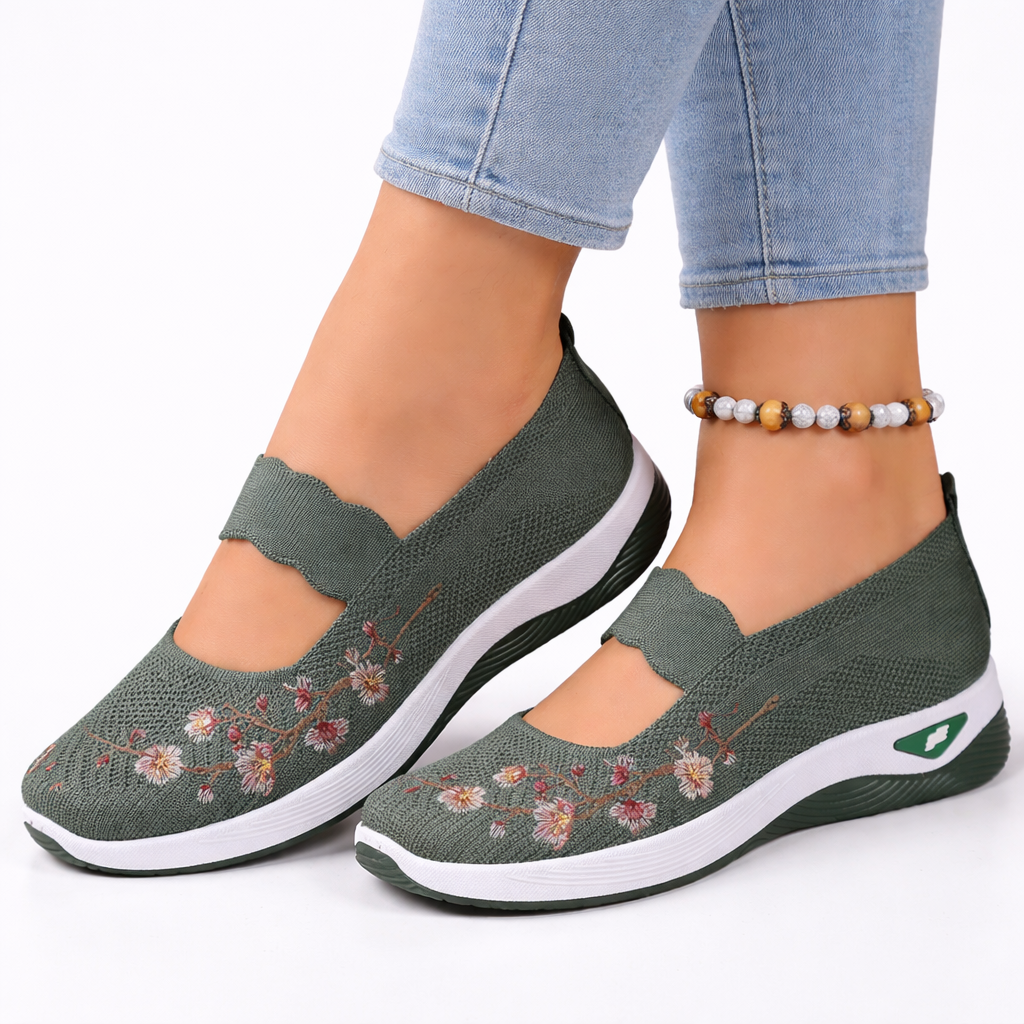 ROSANIA - Ballerine con ricamo floreale