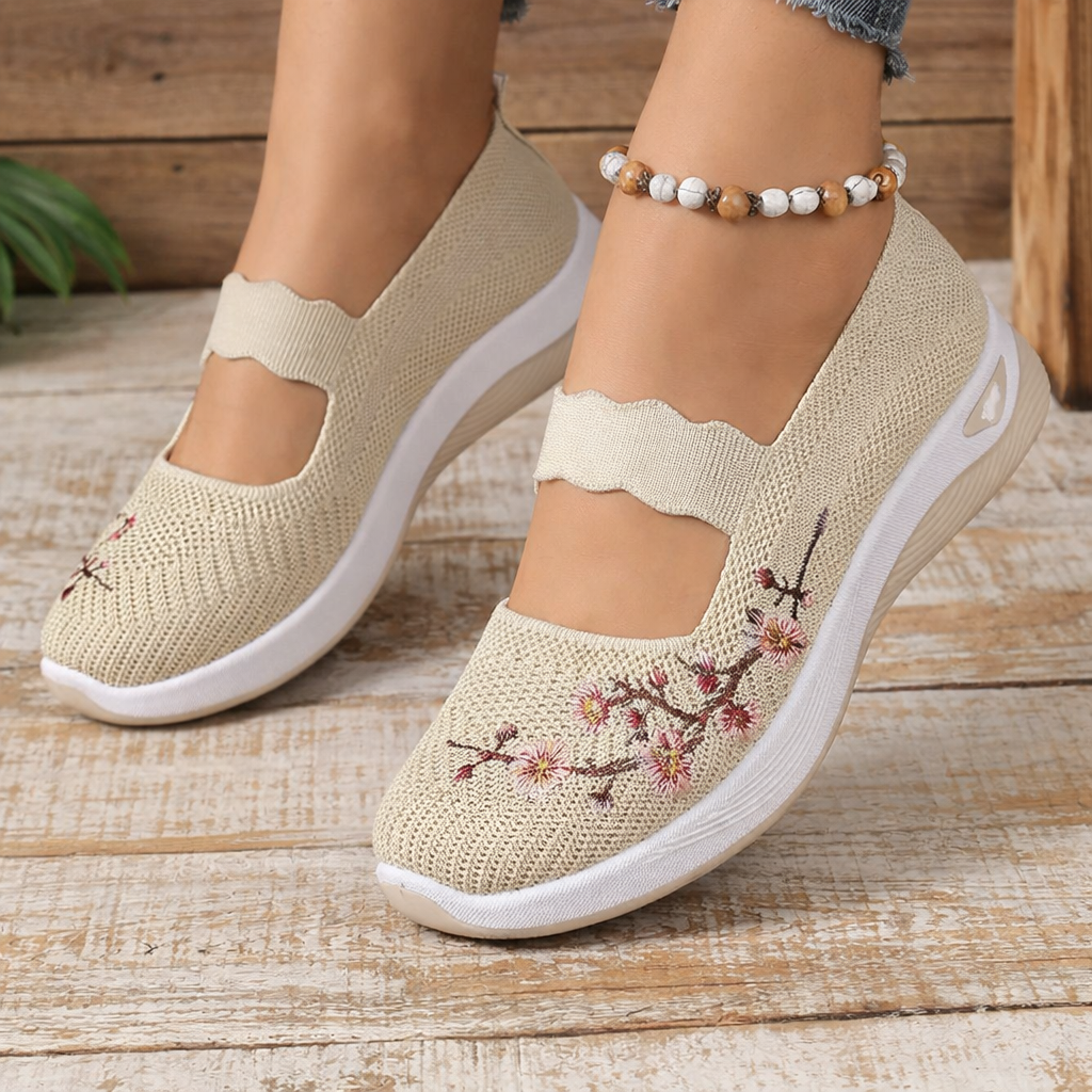 ROSANIA - Ballerine con ricamo floreale